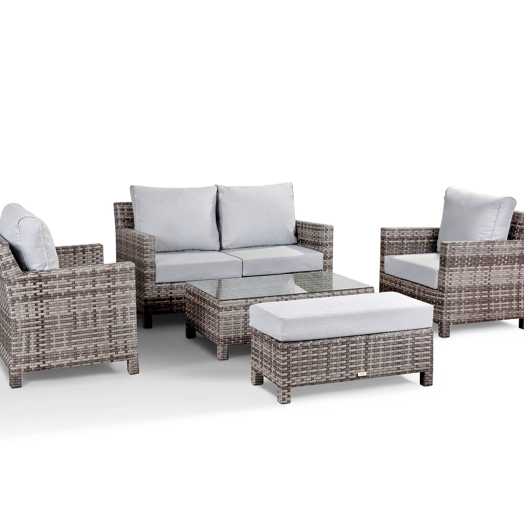 Rattan Garden Sofa Set With Armchairs | Rattan Garden Sofa Sets Online Now